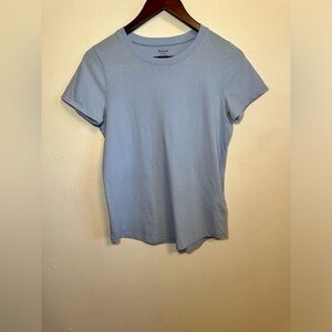 Madewell Women’s Light Blue Short Sleeve Tee Top Cotton Size XS